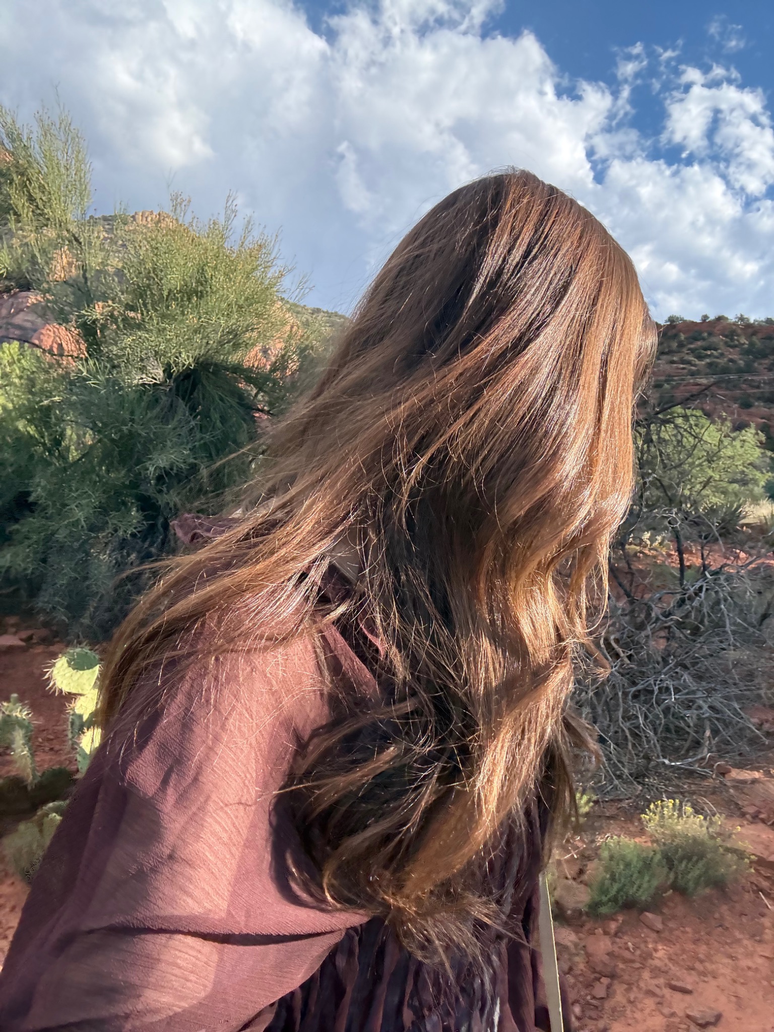 Jacquelyn in Sedona, in a quiet personal moment